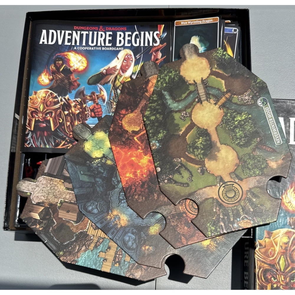 Dungeons & Dragons Adventure Begins Board Game 99% Complete - Picture 2 of 4